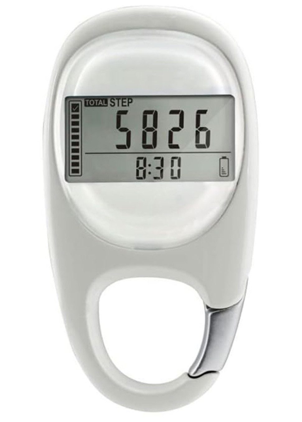 Coonoor Schrittzähler 3D Sensor Multifunktionaler Gehzähler Digitaler Pedometer