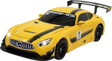 Jamara RC-Auto Deluxe Cars, Mercedes-AMG GT3, 1:14, gelb, 2,4GHz, mit Lautsprecher