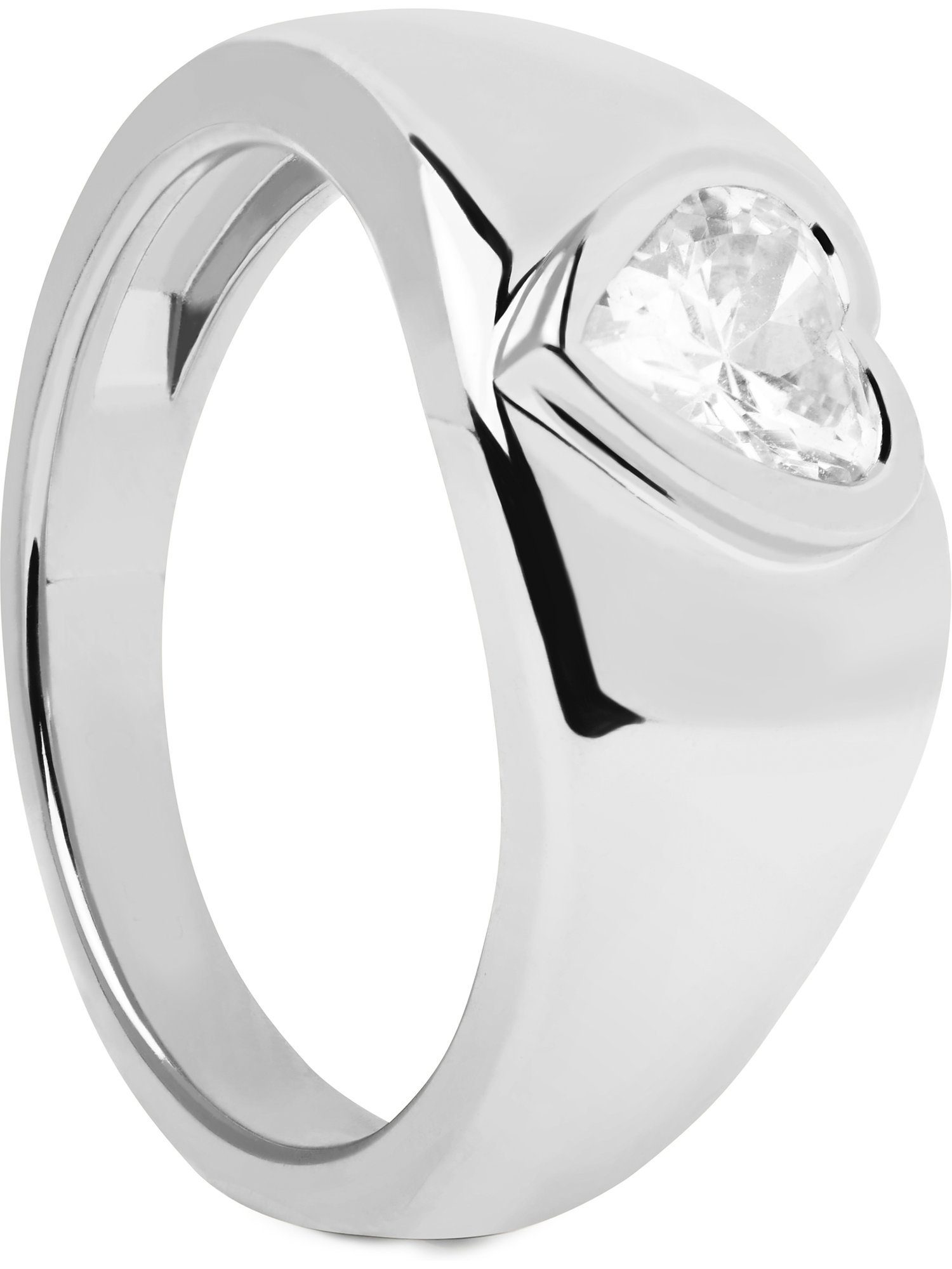 Fingerring PdPaola P Damen-Damenring Zirkonia Zirkonia, D Silber Paola 925er