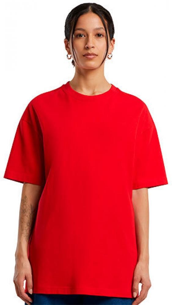 Build Your Brand Rundhalsshirt Damen Shirt Oversized Boyfriend Tee, Single-Jersey