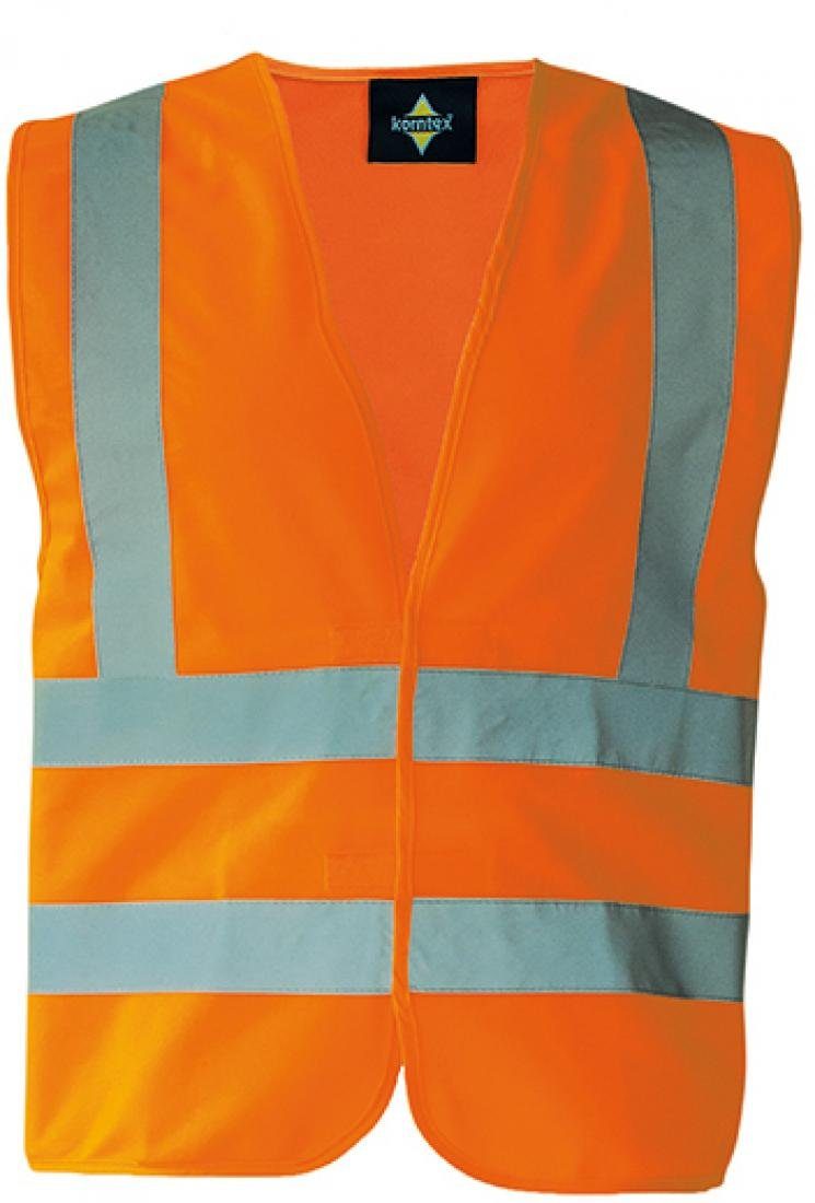 korntex Warnweste Warnweste mit vier Reflexstreifen EN ISO 20471
