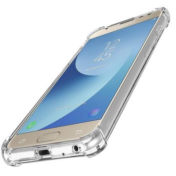 CoolGadget Handyhülle Anti Shock Rugged Case für Samsung Galaxy J3 2017 5 Zoll, Slim Cover mit Kantenschutz Schutzhülle für Samsung J3 2017 Hülle