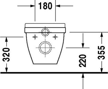 Duravit WC-Komplettset Duravit Wand-WC STARCK 3 flach 360x540mm