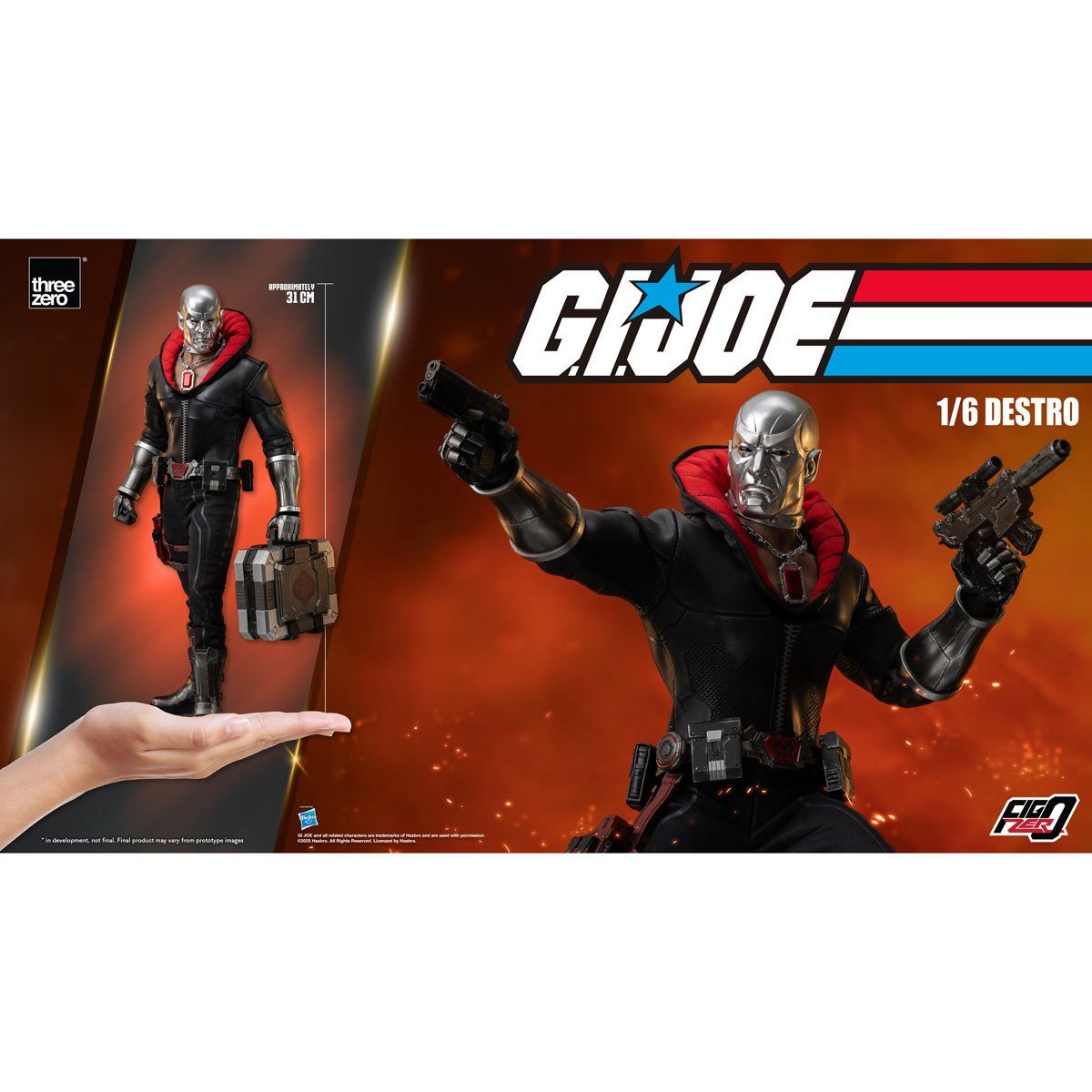 ThreeZero Actionfigur FigZero G.I. Joe Destro 1:6 Scale Actionfigur