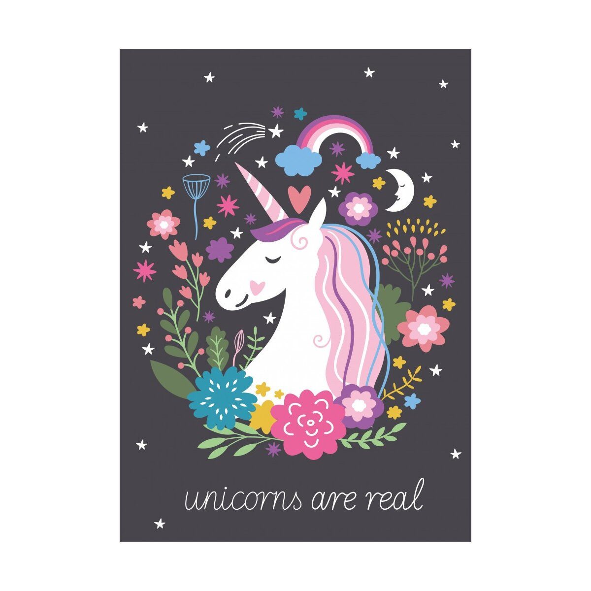 Wohndecke Einhorn Polardecke 100x140cm Kuscheldecke Kinder, einhorn, Geschenkidee für Mädchen und Jungen