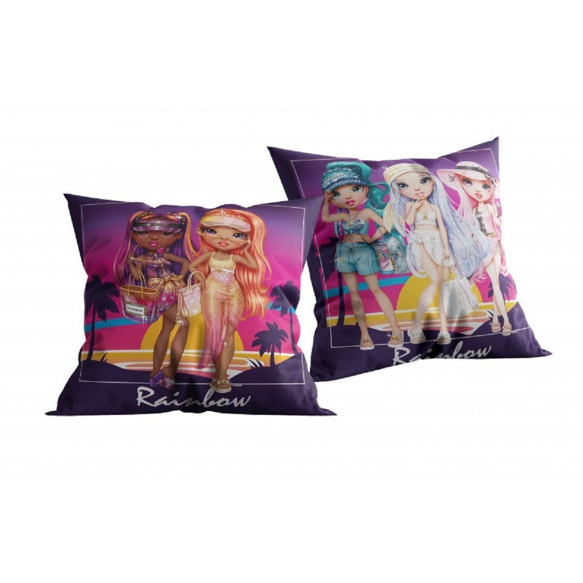 Rainbow High Dekokissen - Kuschelkissen (1 Stk) 40 x 40 cm aus Polyester