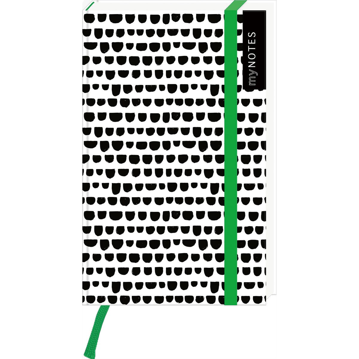 Ars Edition Notizbuch myNOTES Notizbuch A6: Black and White Patterns: Notebook small, bla