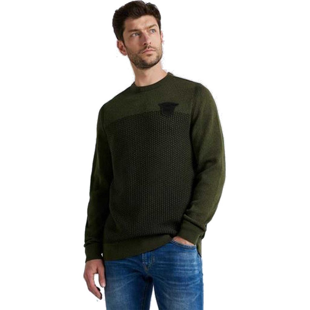 Strickpullover Cotton Plated R-Neck