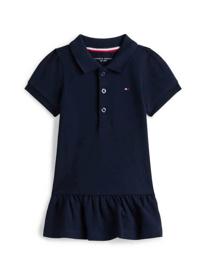 Tommy Hilfiger Polokleid PIQUE POLO DRESS SHORT SLEEVE für Babys, Stretch-Baumwolle