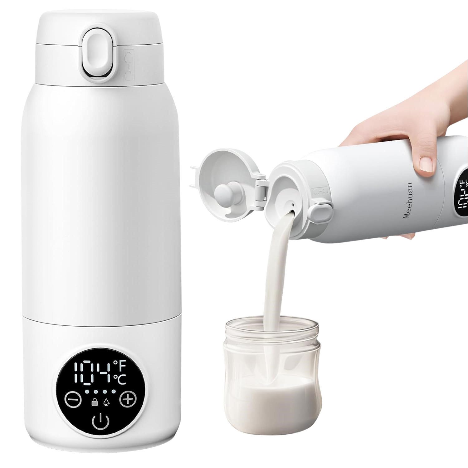 Babyflaschenwärmer 500ml Babyflaschenwärmer,Tragbarer Flaschenwärmer,11000mAh