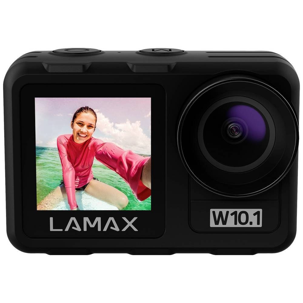 Wasserfest, Action Cam (4K, Dual-Display, Bildstabilisierung, W10.1 Touch-Screen) LAMAX Action Cam