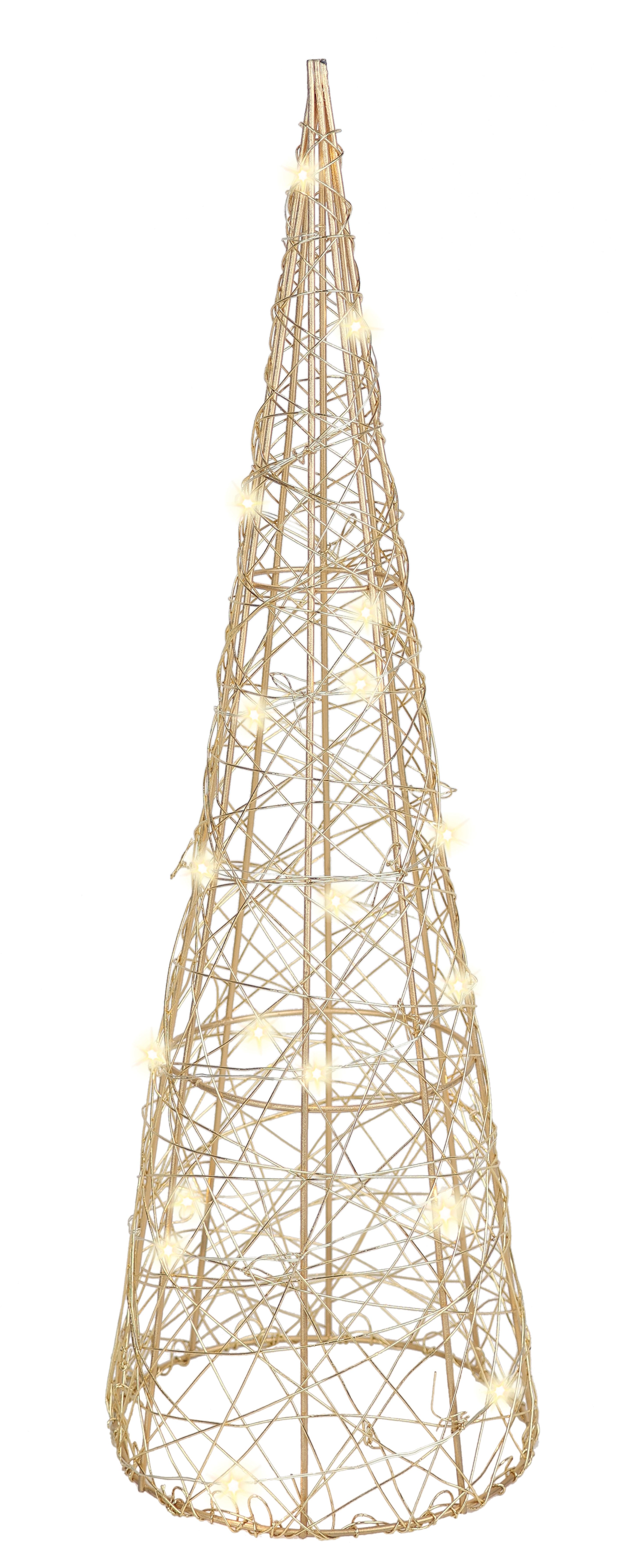 I.GE.A. LED-Dekofigur LED-Pyramide, Dekofigur Weihnachtspyramide Weihnachtsdeko Weihnachtsbaum Christbaum