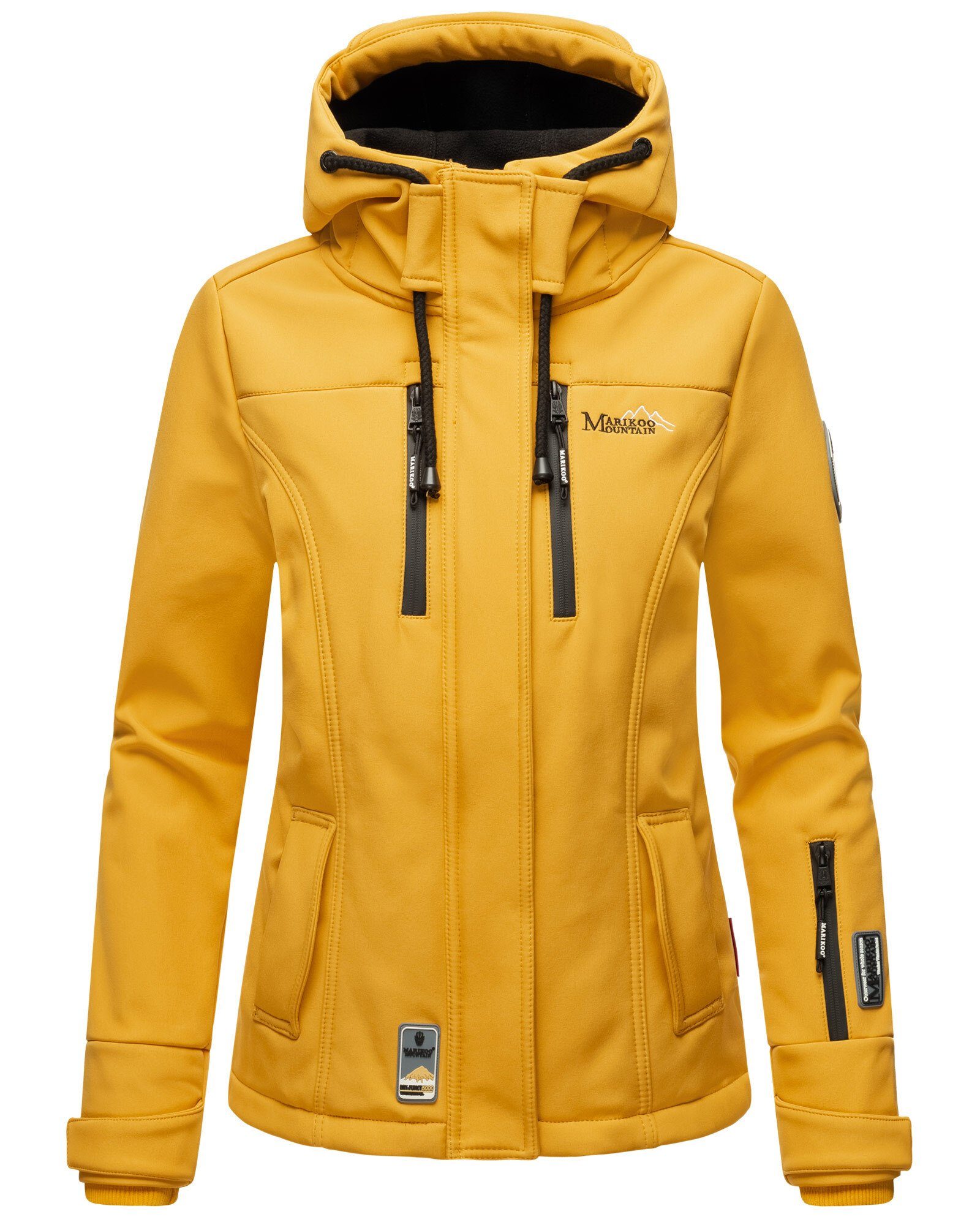 Zicke sportliche Amber Yellow Softshelljacke Funktionsjacke Kleine Marikoo