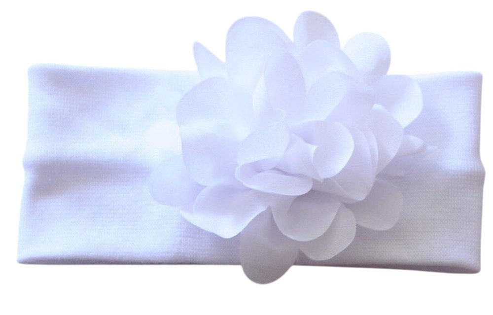 La Bortini Stirnband Kopfband Haarband Stirnband für Babys und Kider Bluemenband mit einer großen Blume
