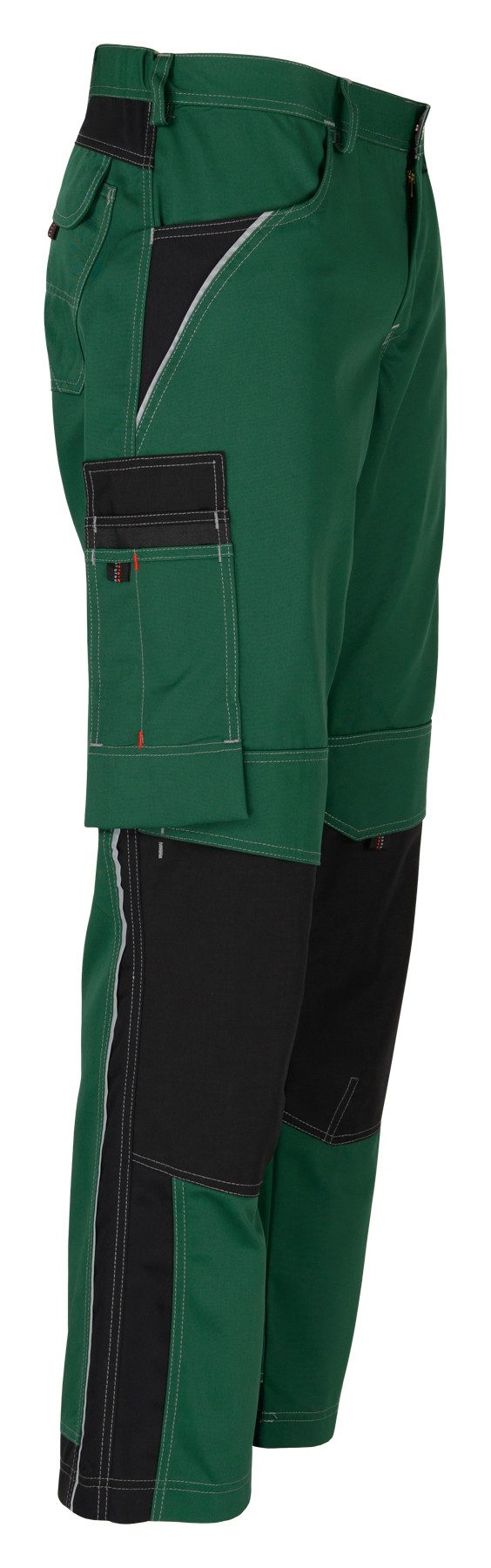 Arbeitsbundhose beb HANDWERK Herren Bundhose INFLAME Polyestermix Grün/Schwarz
