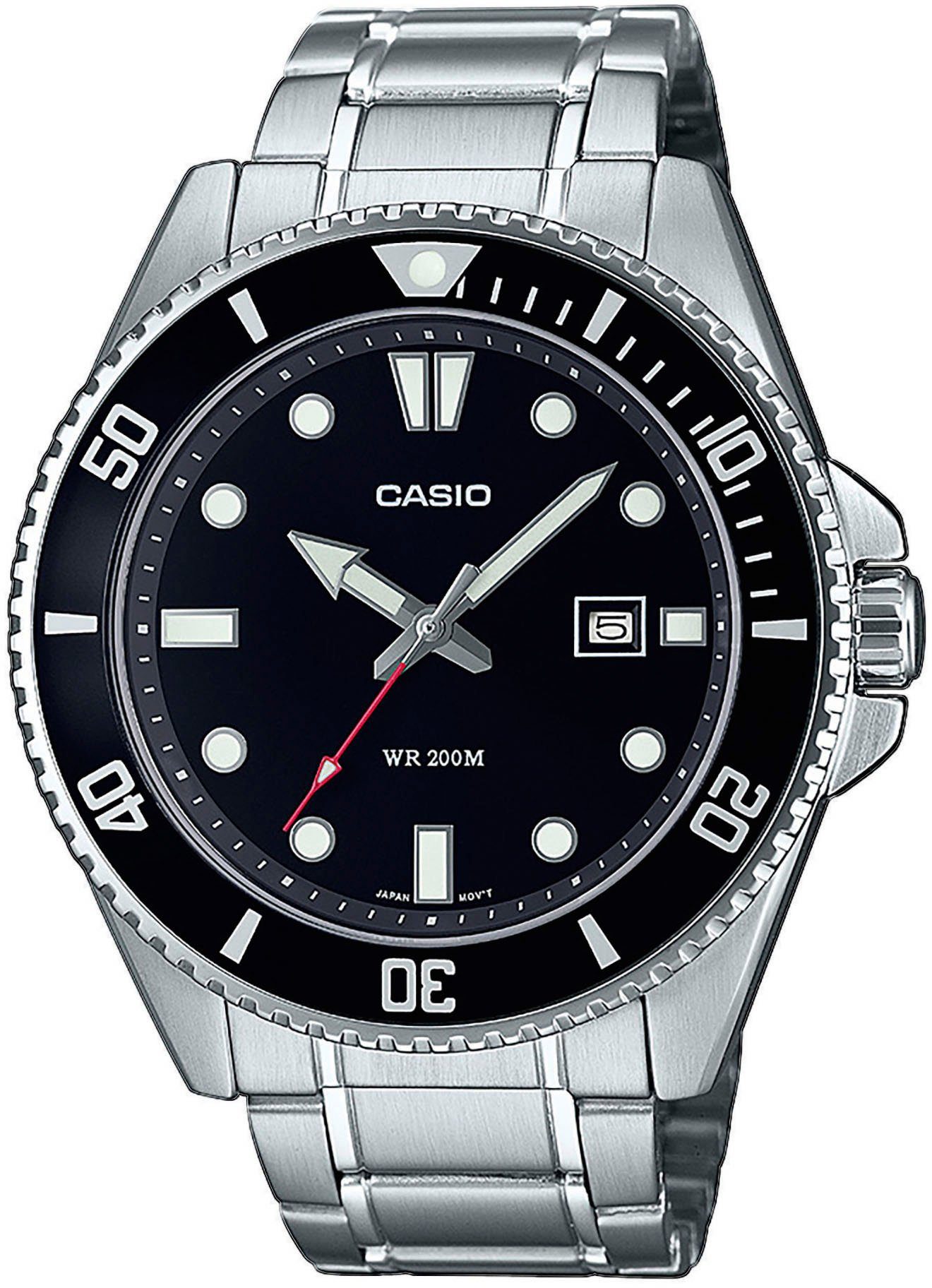 Casio Collection Quarzuhr MDV-107D-1A1VEF, Armbanduhr, Herrenuhr,bis 20 bar wasserdicht