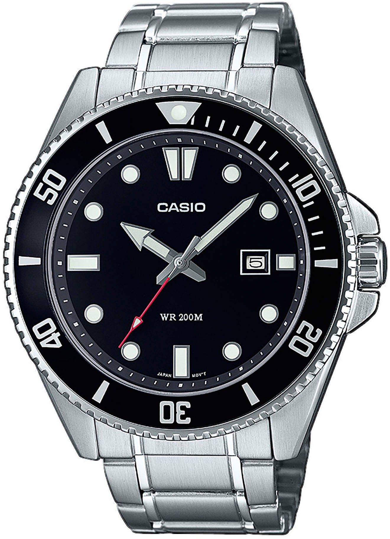 CASIO TIMELESS COLLECTION Quarzuhr MDV-107D-1A1VEF, Armbanduhr, Herrenuhr, günstig online kaufen