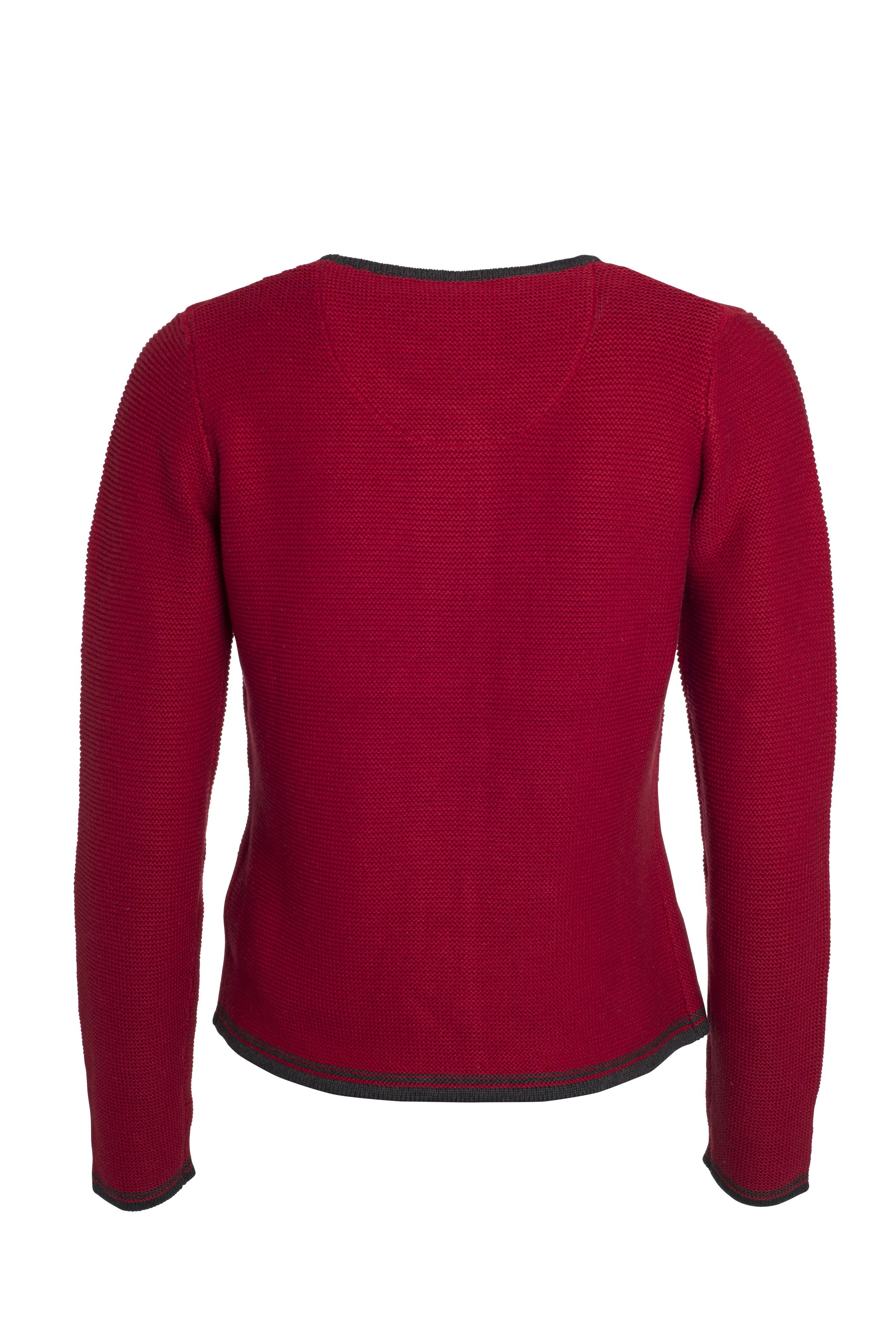 James & Nicholson Trachtenstrickjacke Leicht taillierte Damen Jacke passend zu Lederhose und Dirndl JN639 Damen Trachten Strickjacke