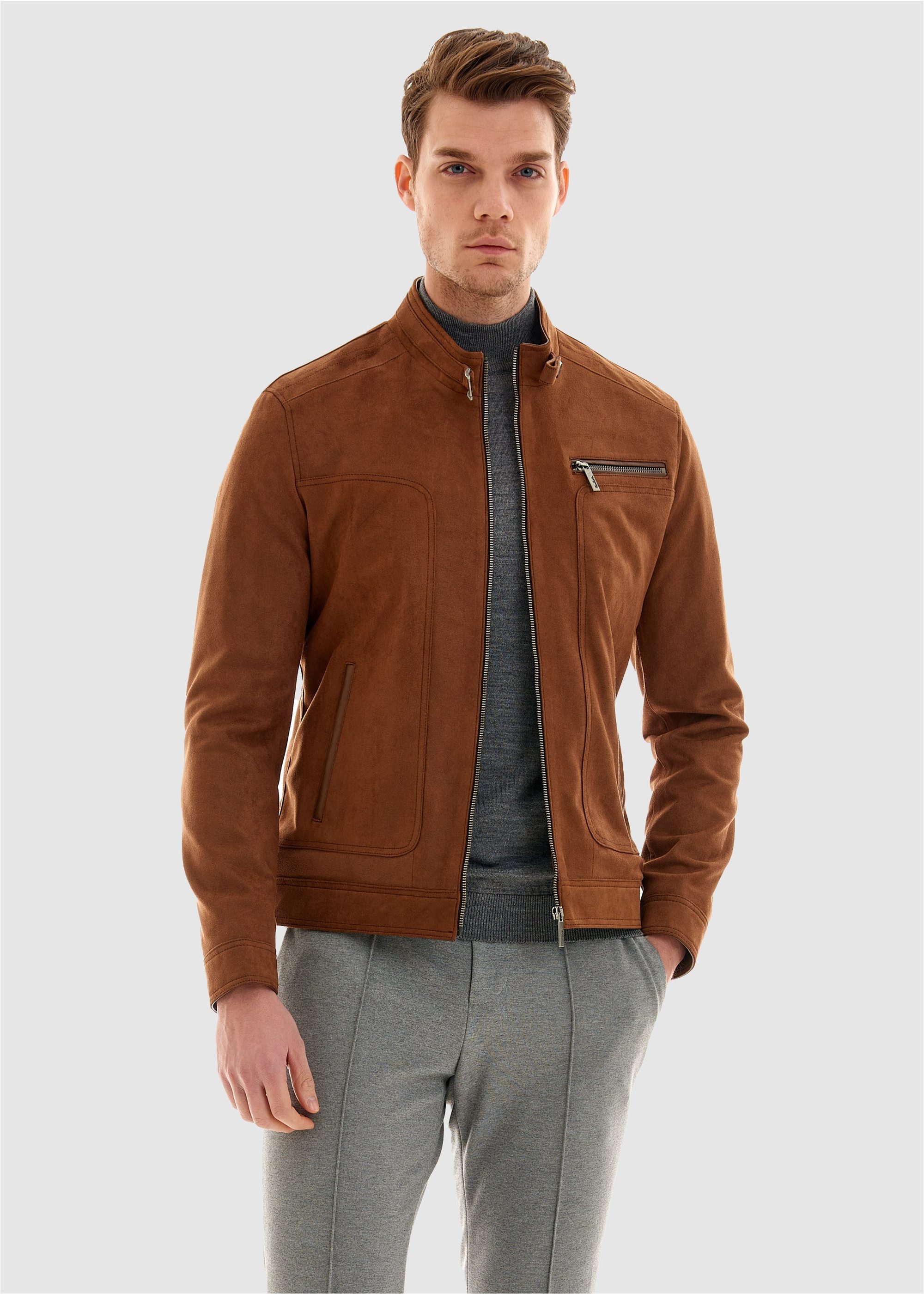 Lederimitatjacke