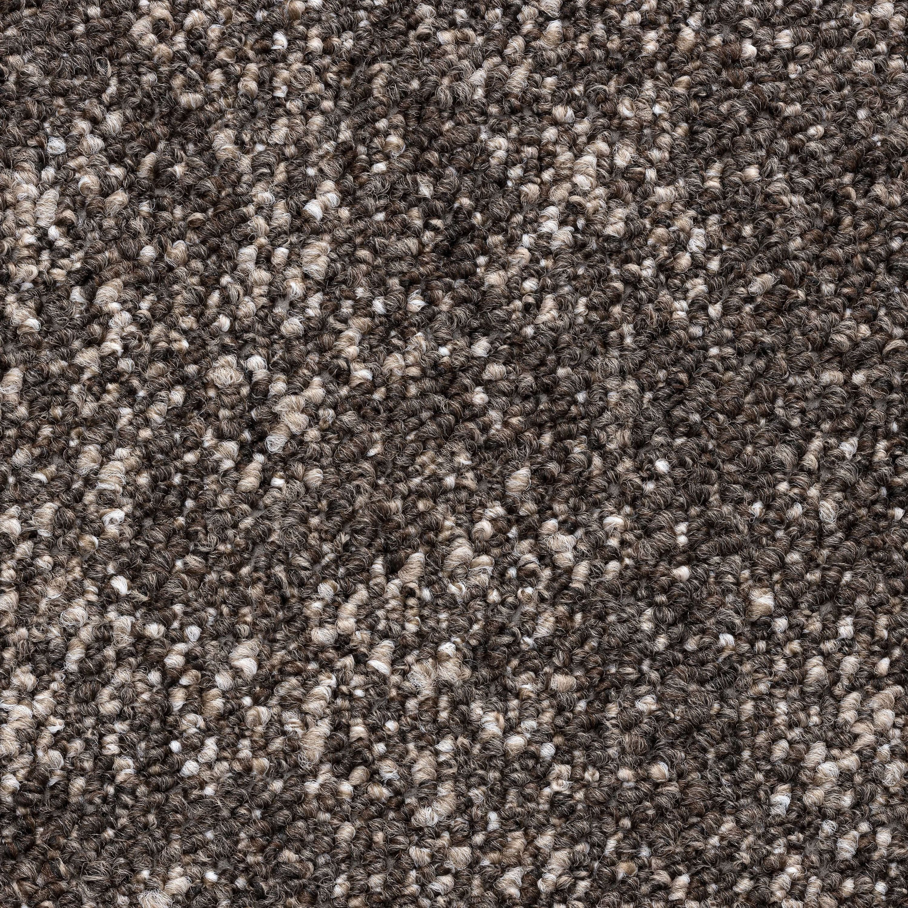 ZENYA Teppich N105RBT00500092, Zenya Wave Teppichfliesen 50x50 cm - Braun, Selbstliegend