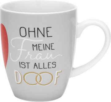 Sheepworld Tasse Tassen-Set Kaffeetasse Sheepworld Geschenkbox Geschenk Hochzeit DOOF, Material: Porzellan