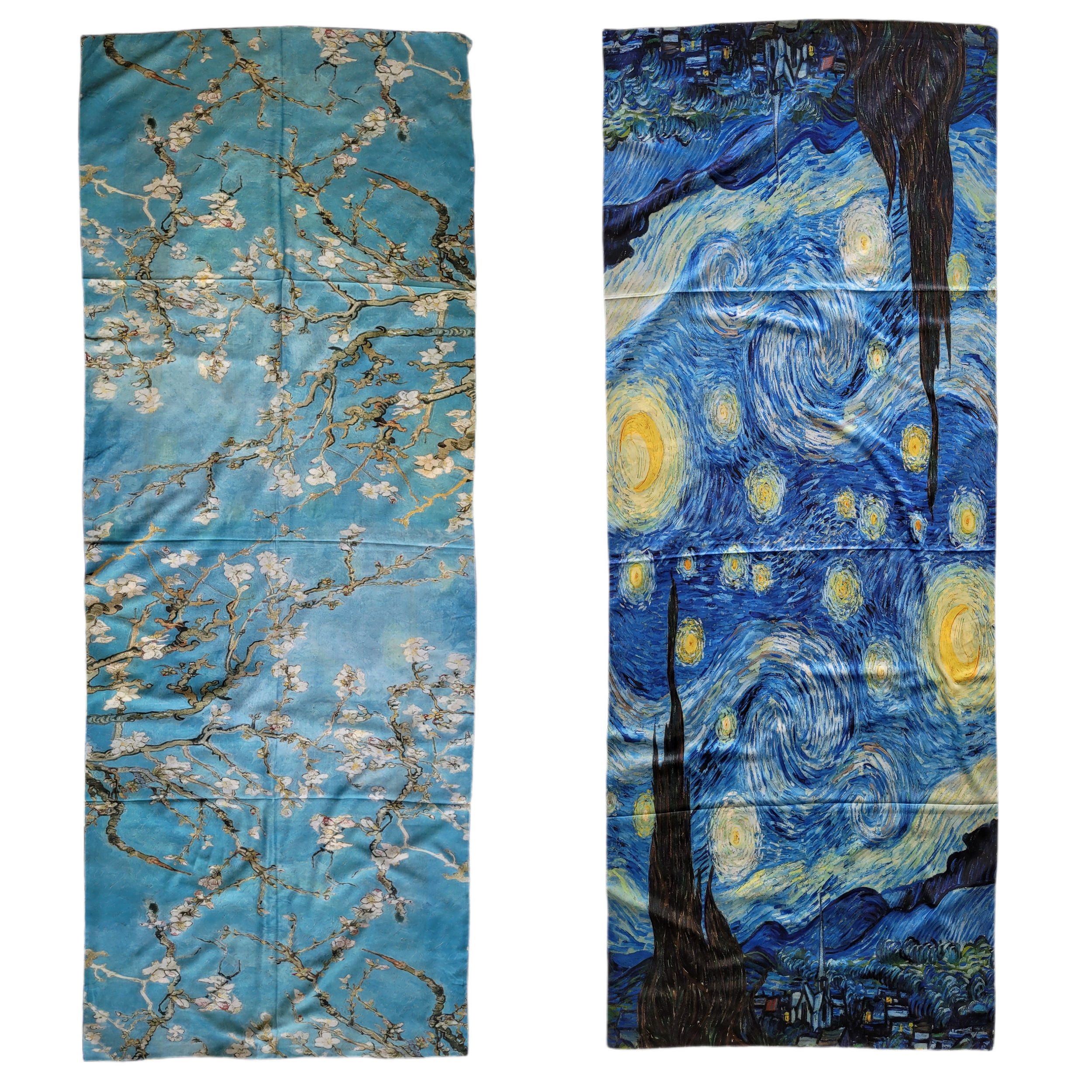 Lemasi Halstuch Wendbarer Schal Van Gogh inspiriert Mandelblüte Sternennacht