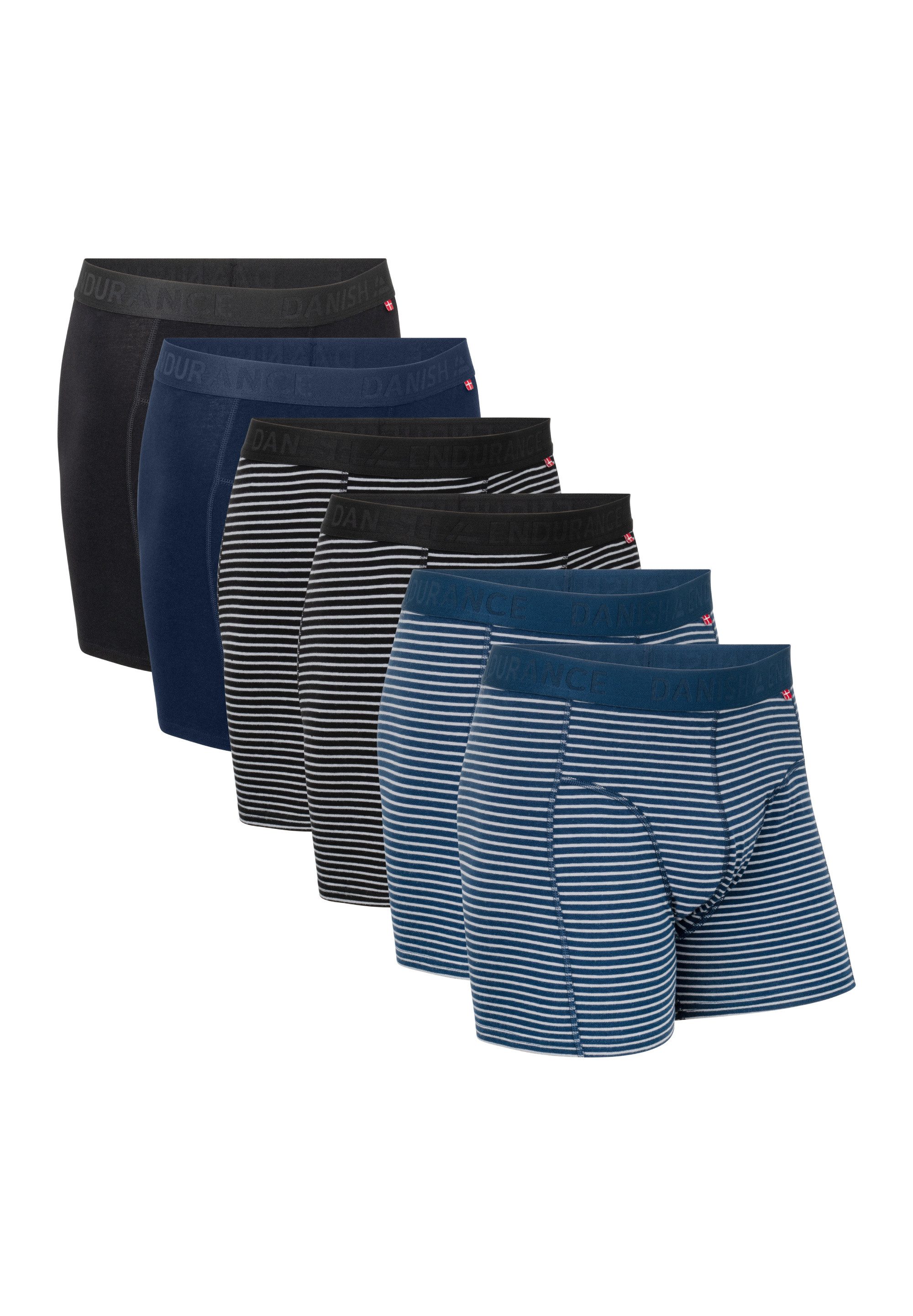 black/navy stripes