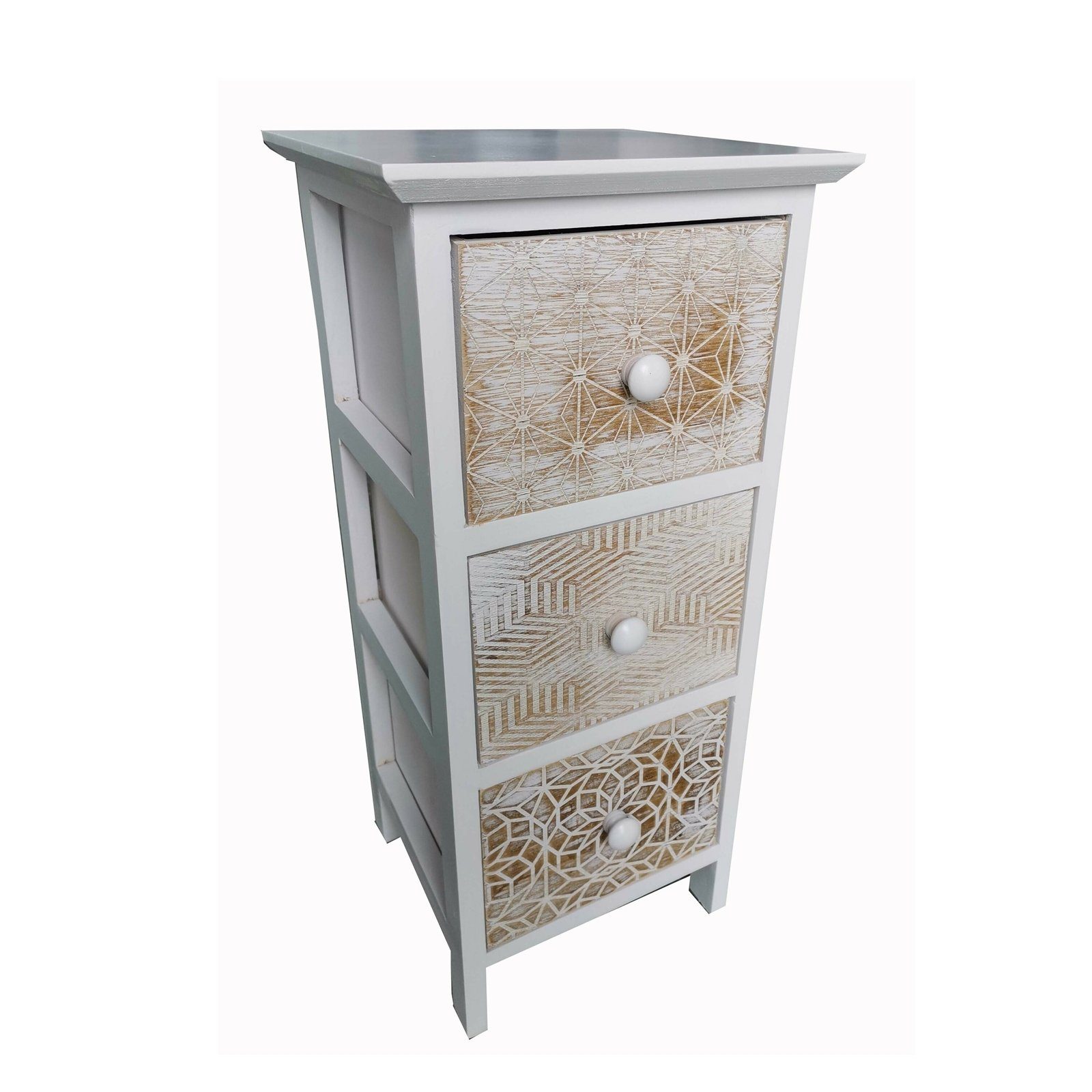 HTI-Line Kommode Kommode Sola Vintage (1 St), Schubladenkommode Muster Mix