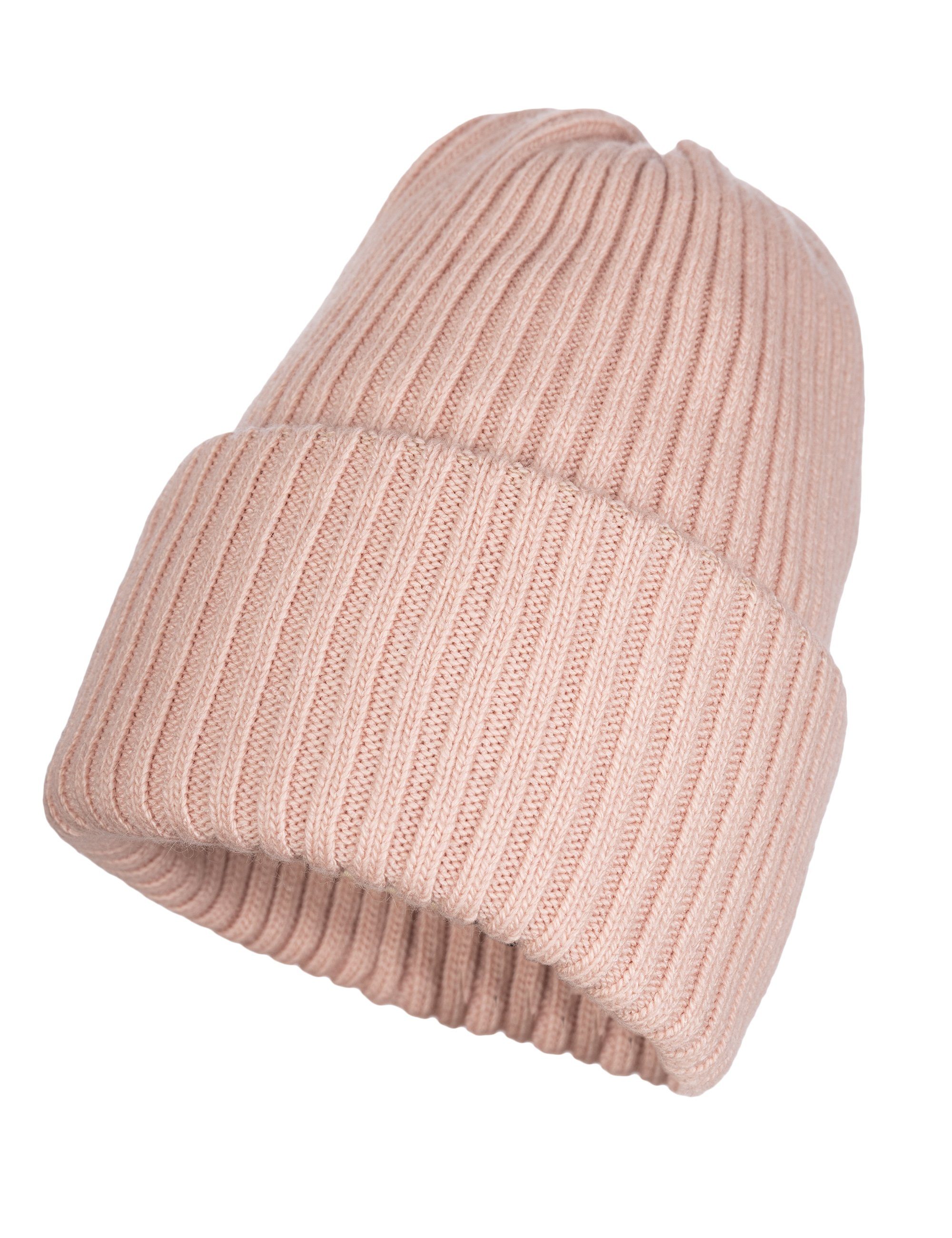 Cassandra Accessoires Strickmütze Wintermütze "Malin" mit Rippenstrickmuster besonders wärmend durch hochwertige Kaschmirwolle. € 39,95