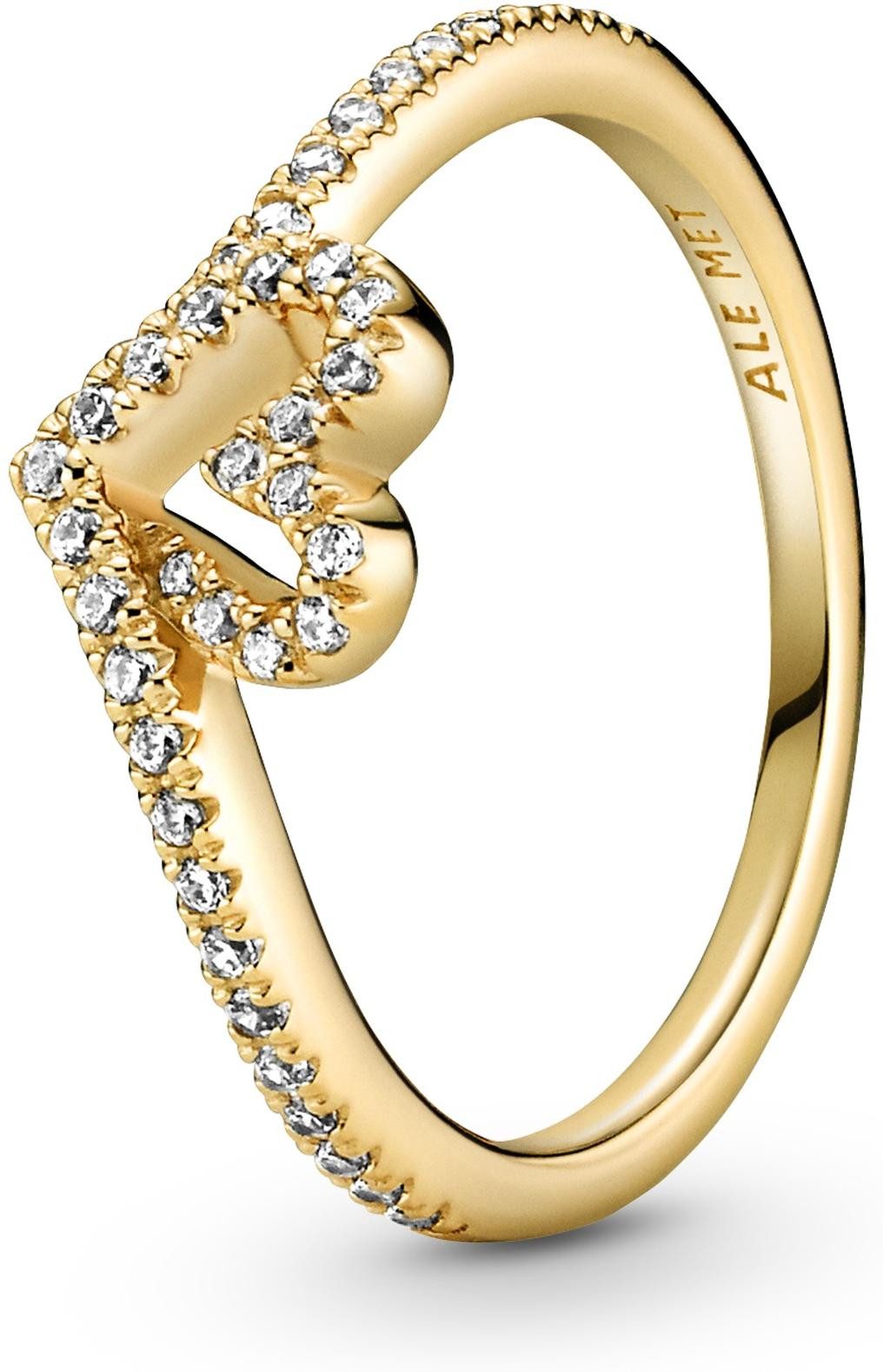Pandora Fingerring Pandora Timeless Wishbone Funkelndes günstig online kaufen