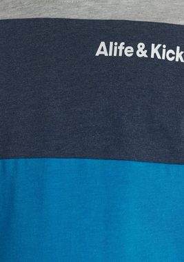 Alife & Kickin Langarmshirt Colorblocking in melierter Qualität