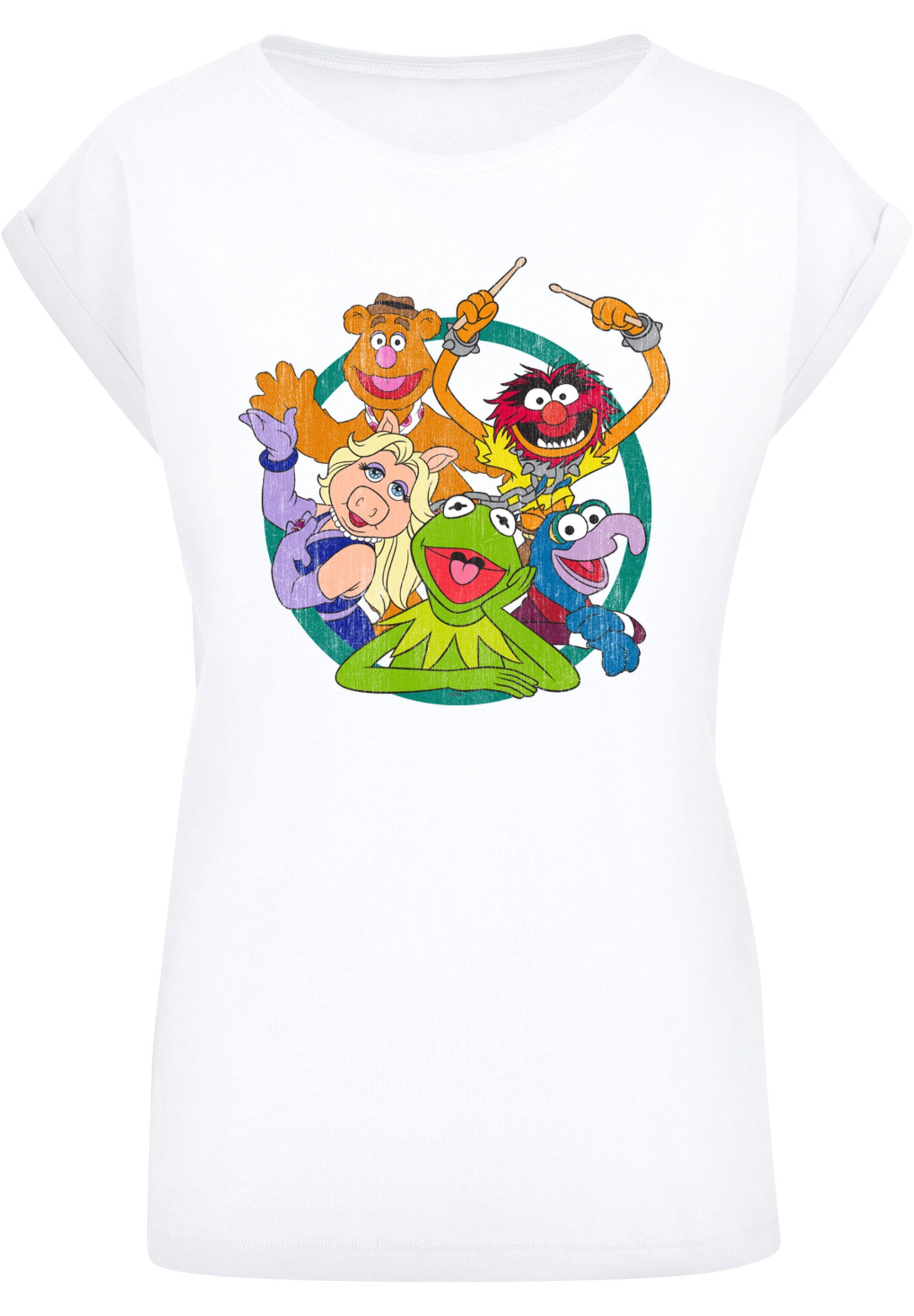 Die Circle Group T-Shirt F4NT4STIC Print weiß Disney Muppets