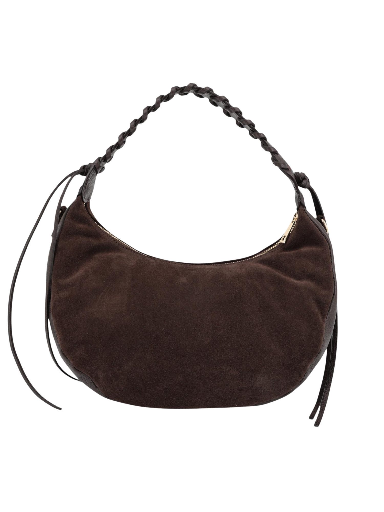 BRISE TASCHE Schultertasche Wildleder & Nappaleder Umhängetasche elegante Damen Ledertasche (Einzelartikel), Kombination aus Wildleder und Nappaleder