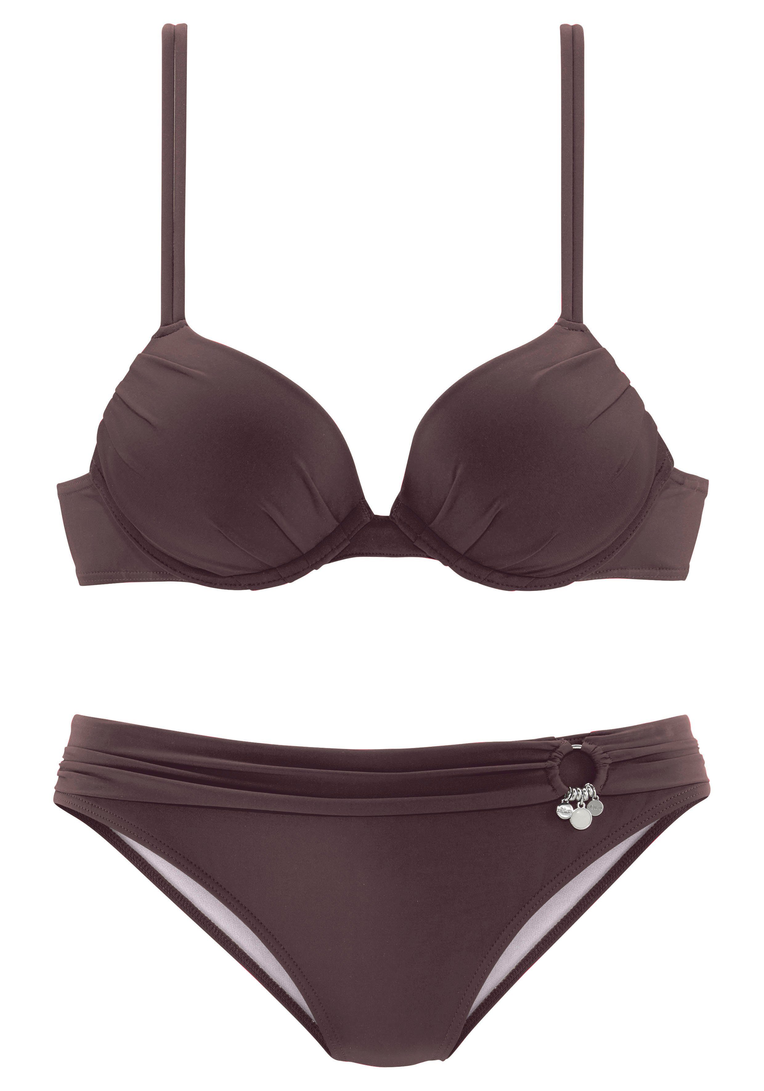 s.Oliver Push-Up-Bikini mit Zierring an der Hose. € 59,99