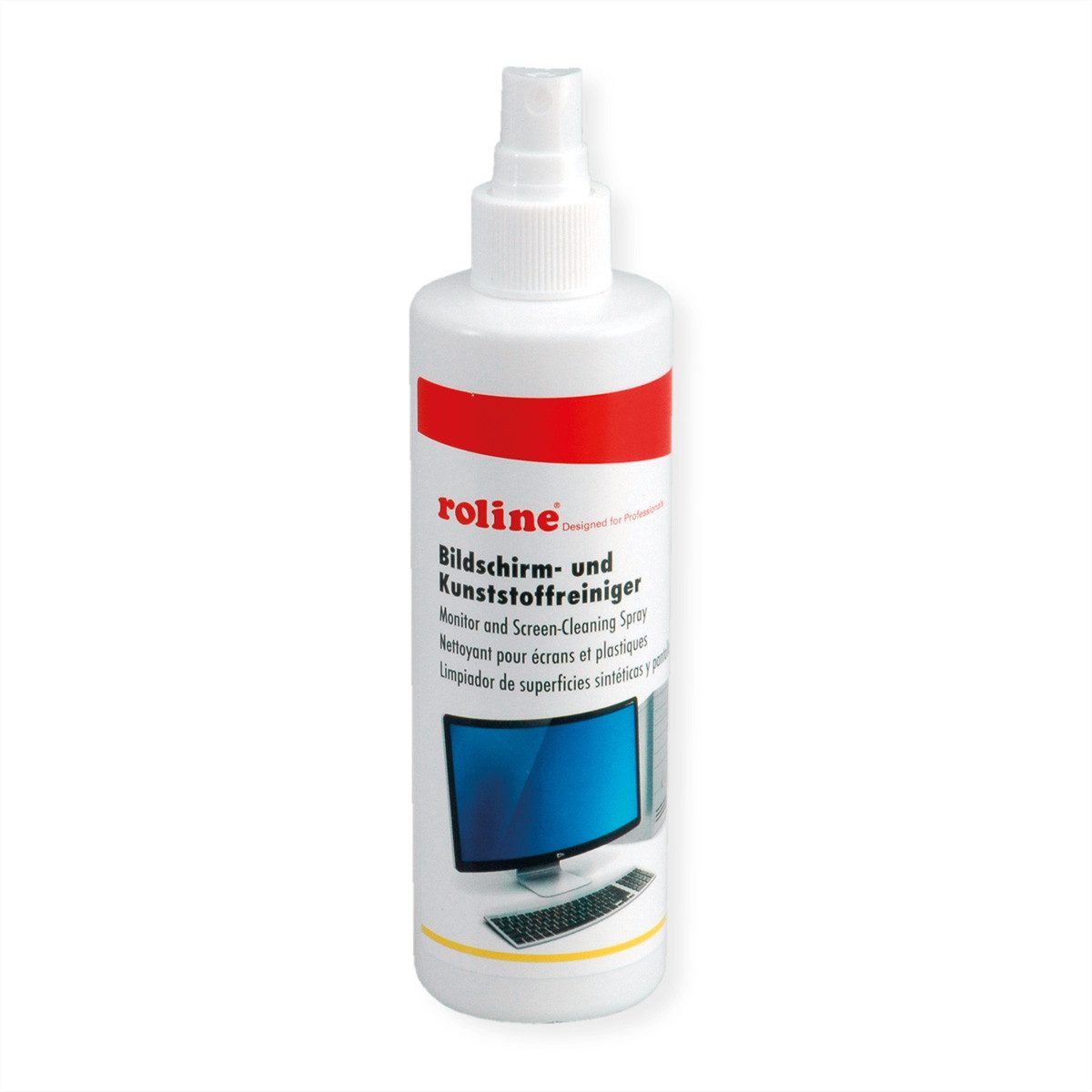ROLINE Reinigungs-Set Bildschirm- und Kunststoffreiniger, 250 ml