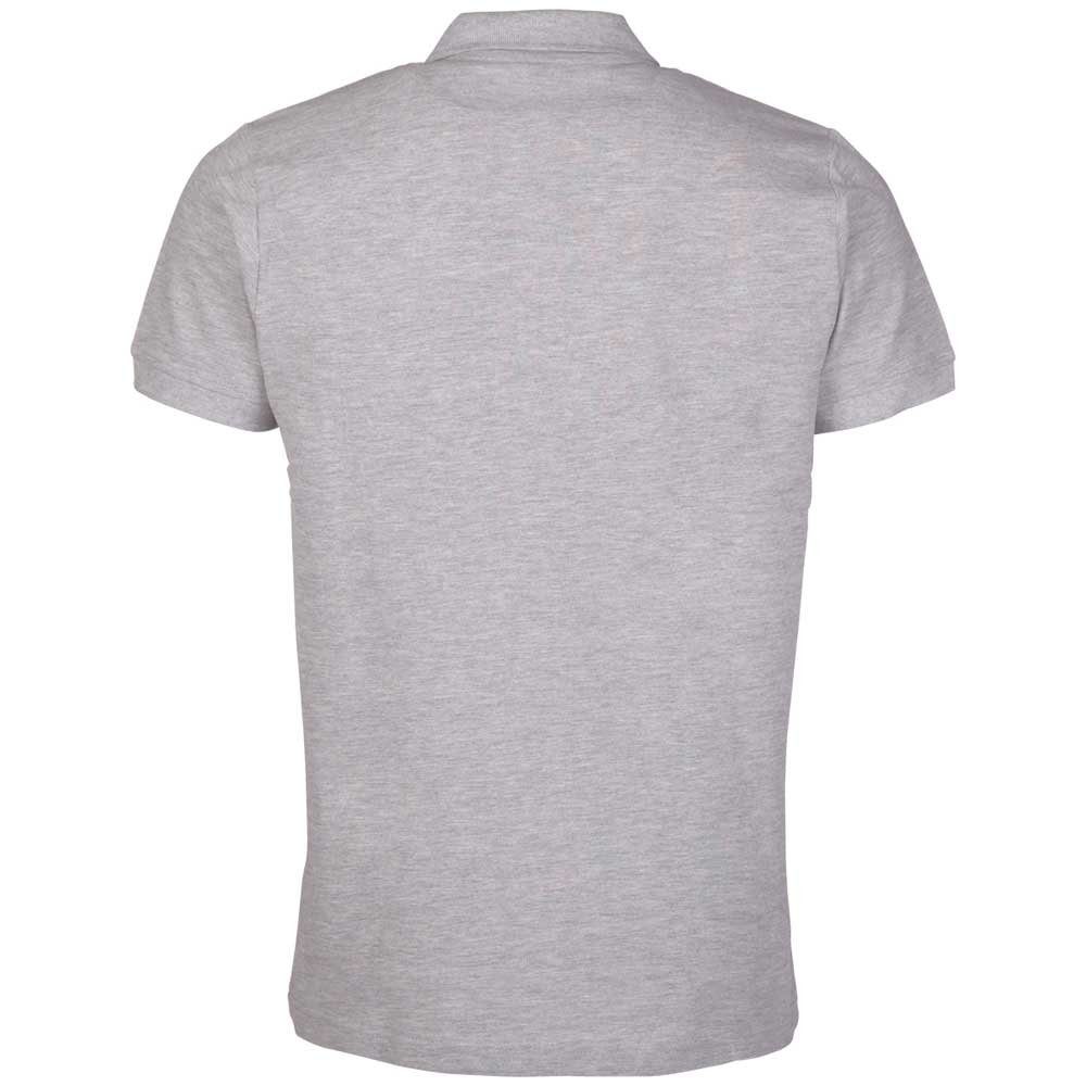 Kappa Poloshirt in Qualität Piqué grey hochwertiger melange