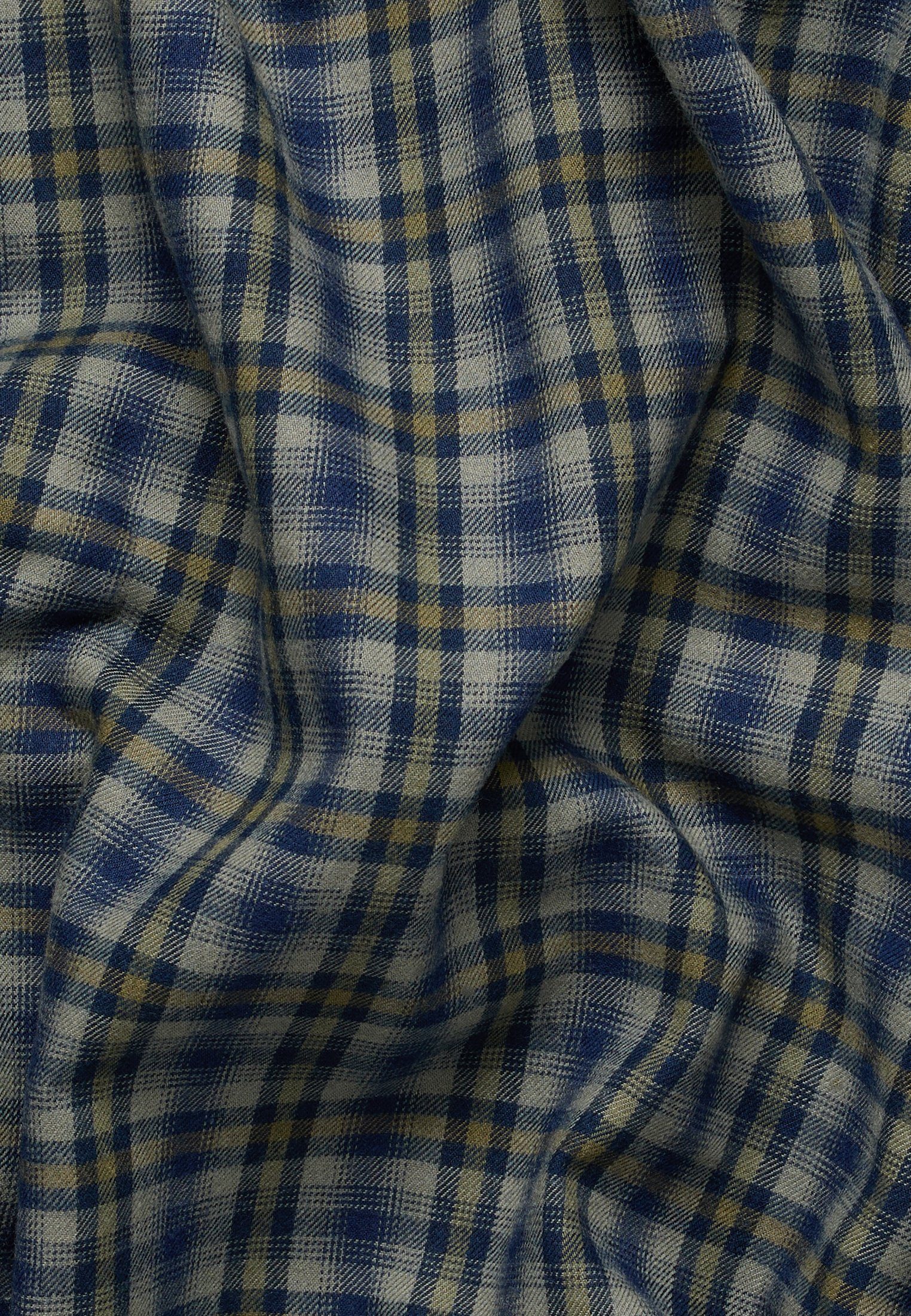 dunkelblau Eterna FIT Langarmhemd MODERN
