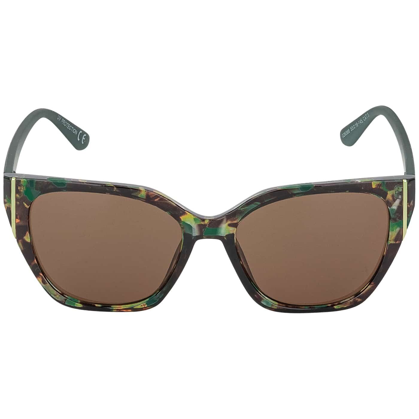 BEZLIT Eyewear Retrosonnenbrille Rundglas Designer Damen Sonnenbrille (1-St) mit Lila, Braun und Violetten Linsen