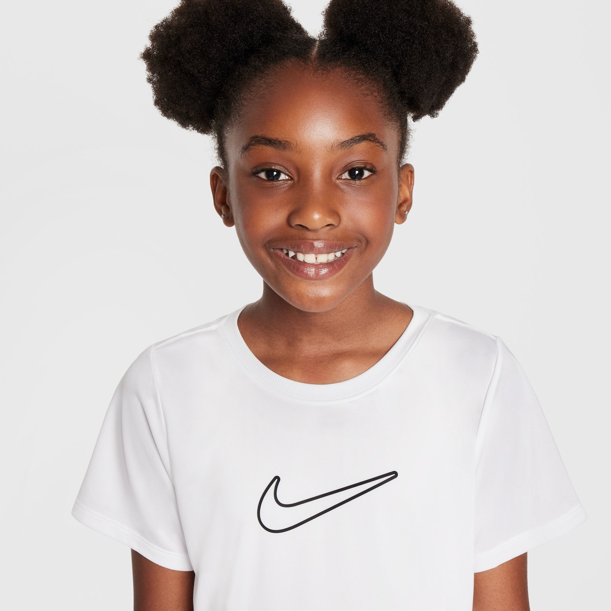 Nike Tanktop Nike One Fitted Big Kids' (Girls) Dri-FIT Short-Sleeve Top für Jugendliche, atmungsaktives Material, schnelltrocknend