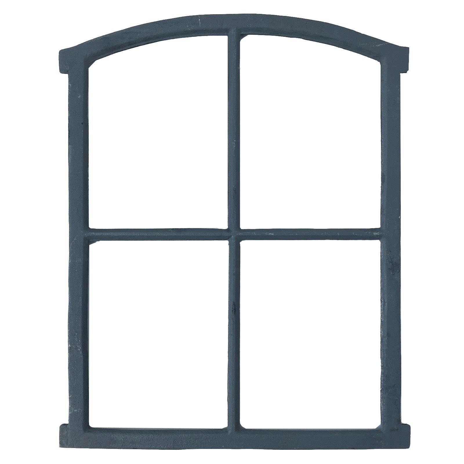 Dekoobjekt Fenster grau Stallfenster Eisenfenster Scheunenfenster Eisen 64cm Anti