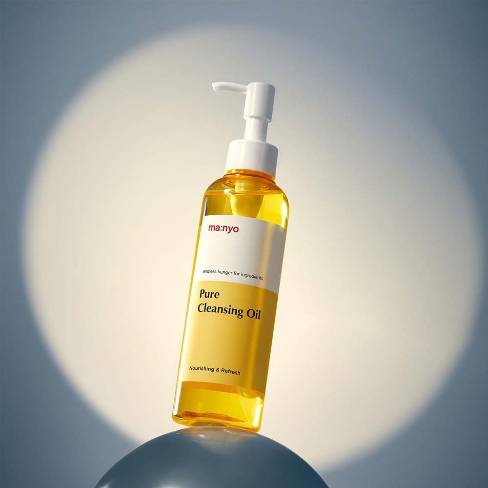 manyo Gesichts-Reinigungsmaske ma:nyo, Pure Cleansing Oil - 200 ml, Sanftes Reinigungsöl für empfindliche Haut