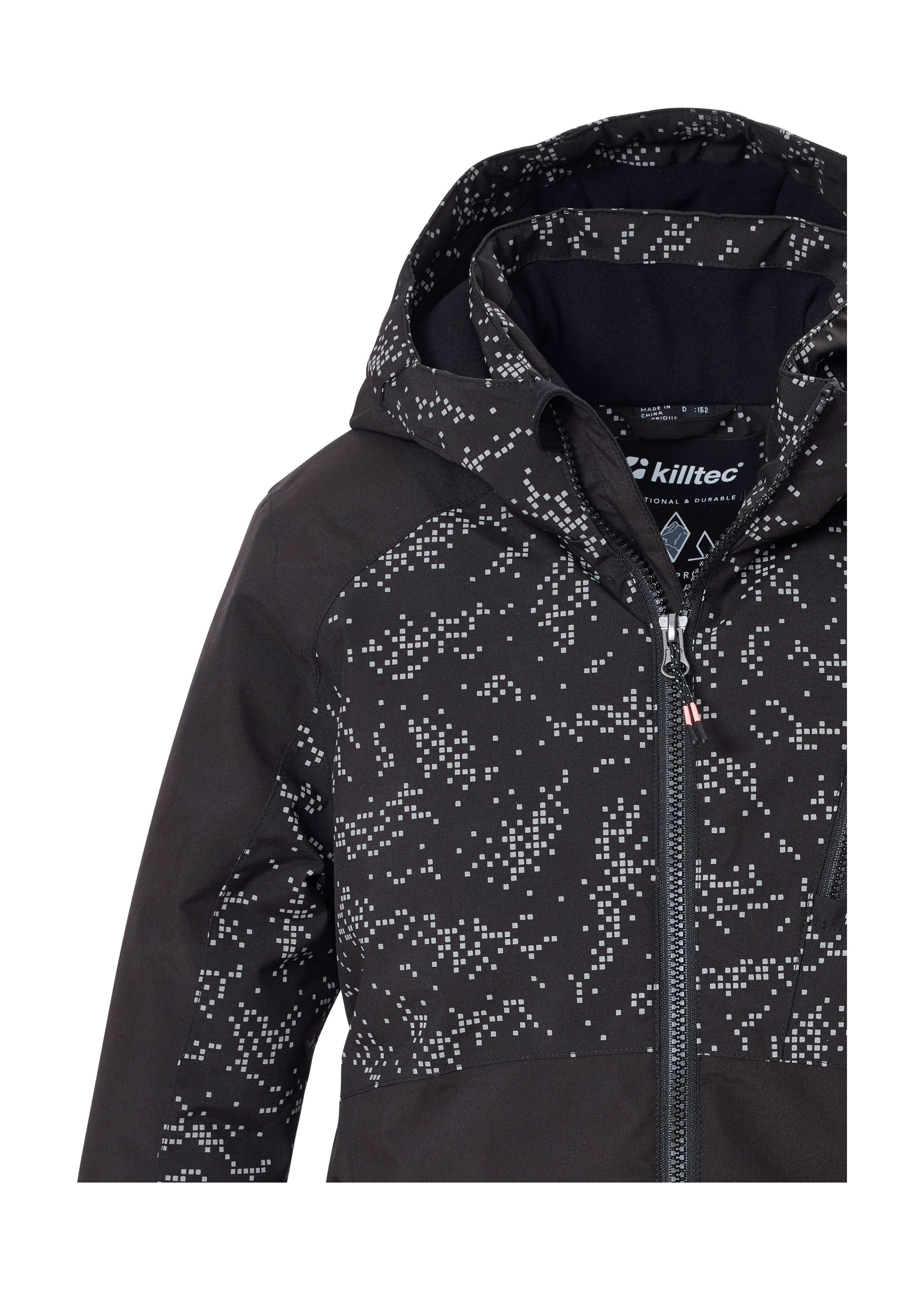 Killtec Skijacke KSW 189 GRLS SKI JCKT Wind- und wasserdicht, atmungsaktiv, grafischer All-over-Print – Bild 3 von 5