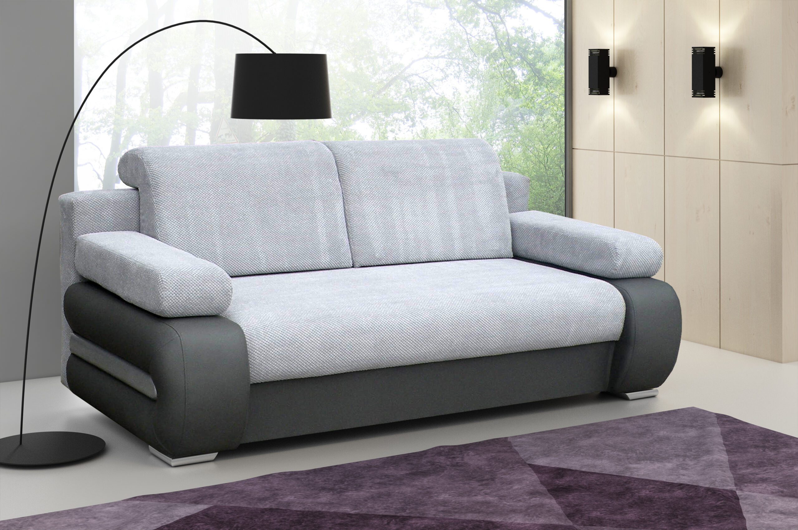 MOEBLO Schlafsofa YORK, Couch für Wohnzimmer, Sofagarnitur Polstersofa Wohn günstig online kaufen