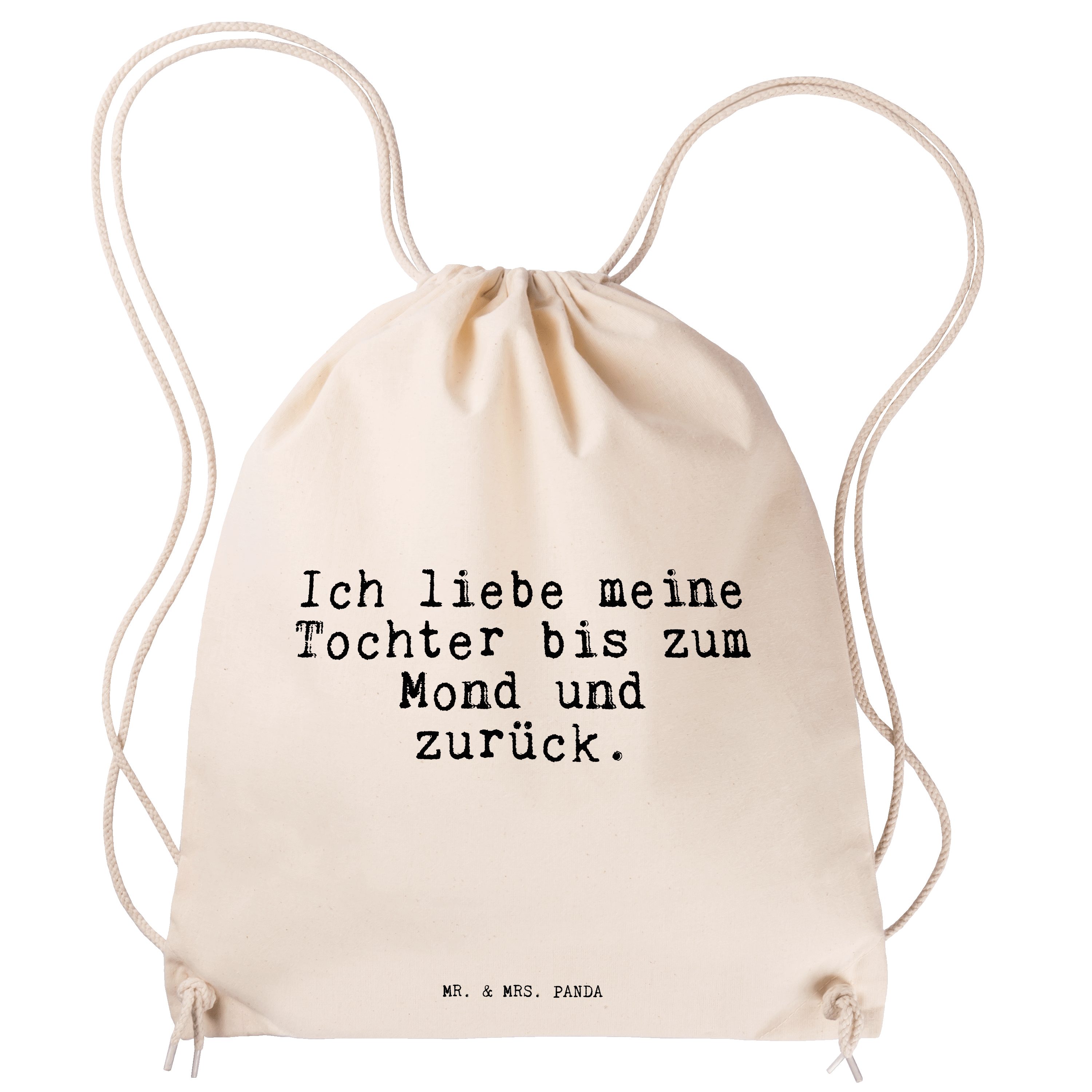 S Sporttasche Panda Mrs. - - Transparent liebe Geschenk, Spruch & Tochter... Ich Mr. Beutel, (1-tlg) meine