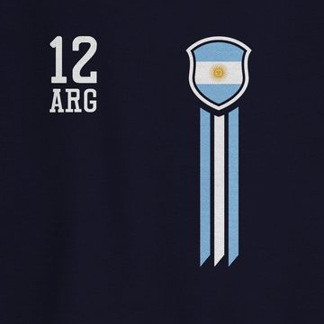 Shirtracer Sweatshirt 12. Mann Argentinien Fanshirt (1-tlg) 2024 Fussball EM Fanartikel