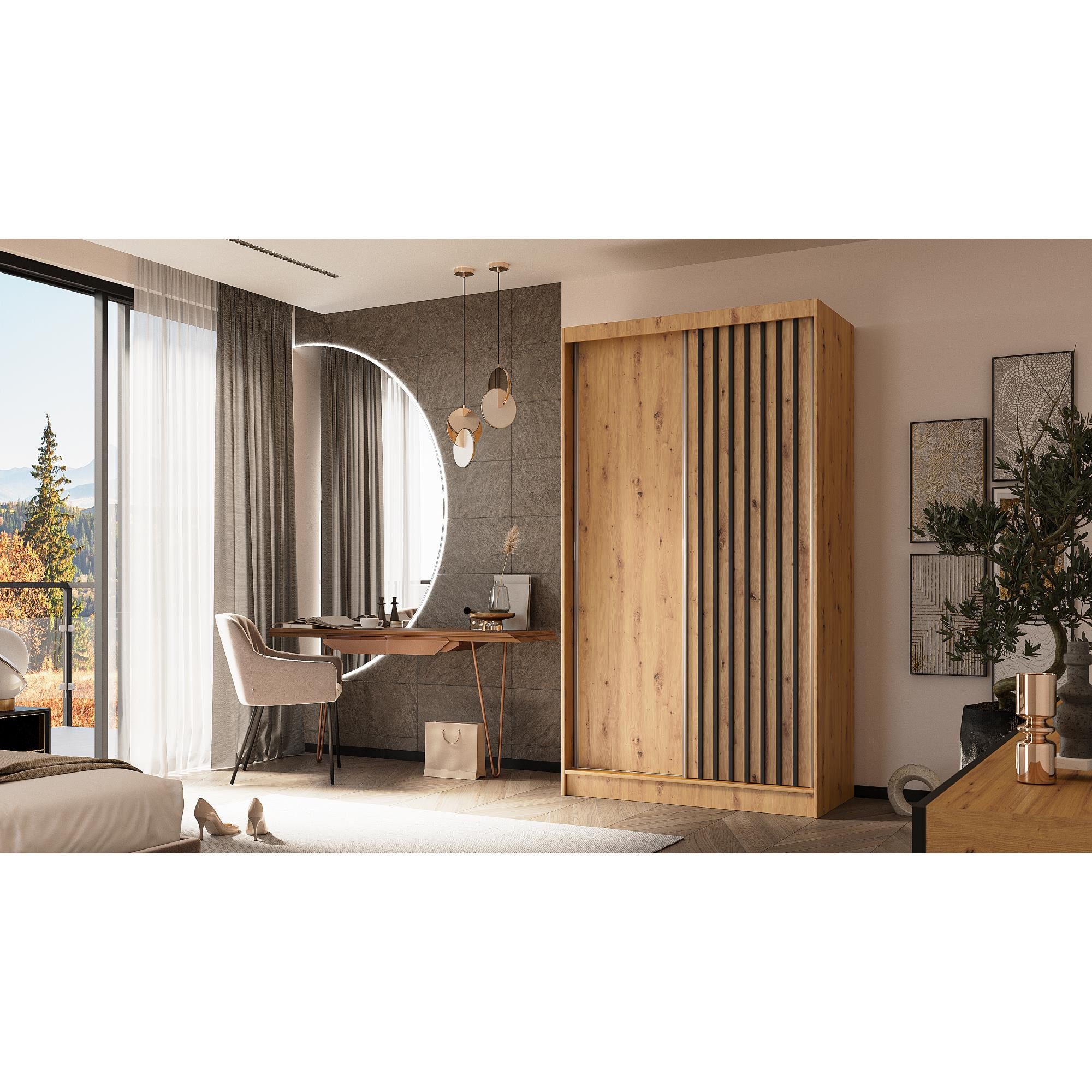 Beautysofa Kleiderschrank Moderner stilvoller eleganter Kleiderschrank mit günstig online kaufen