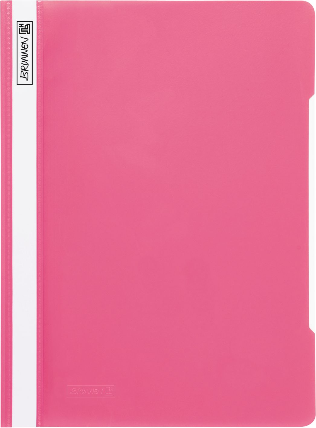 BRUNNEN Hefter BRUNNEN Schnellhefter pink A4 Kunststoff PP 10-2010926, glasklares Deckblatt