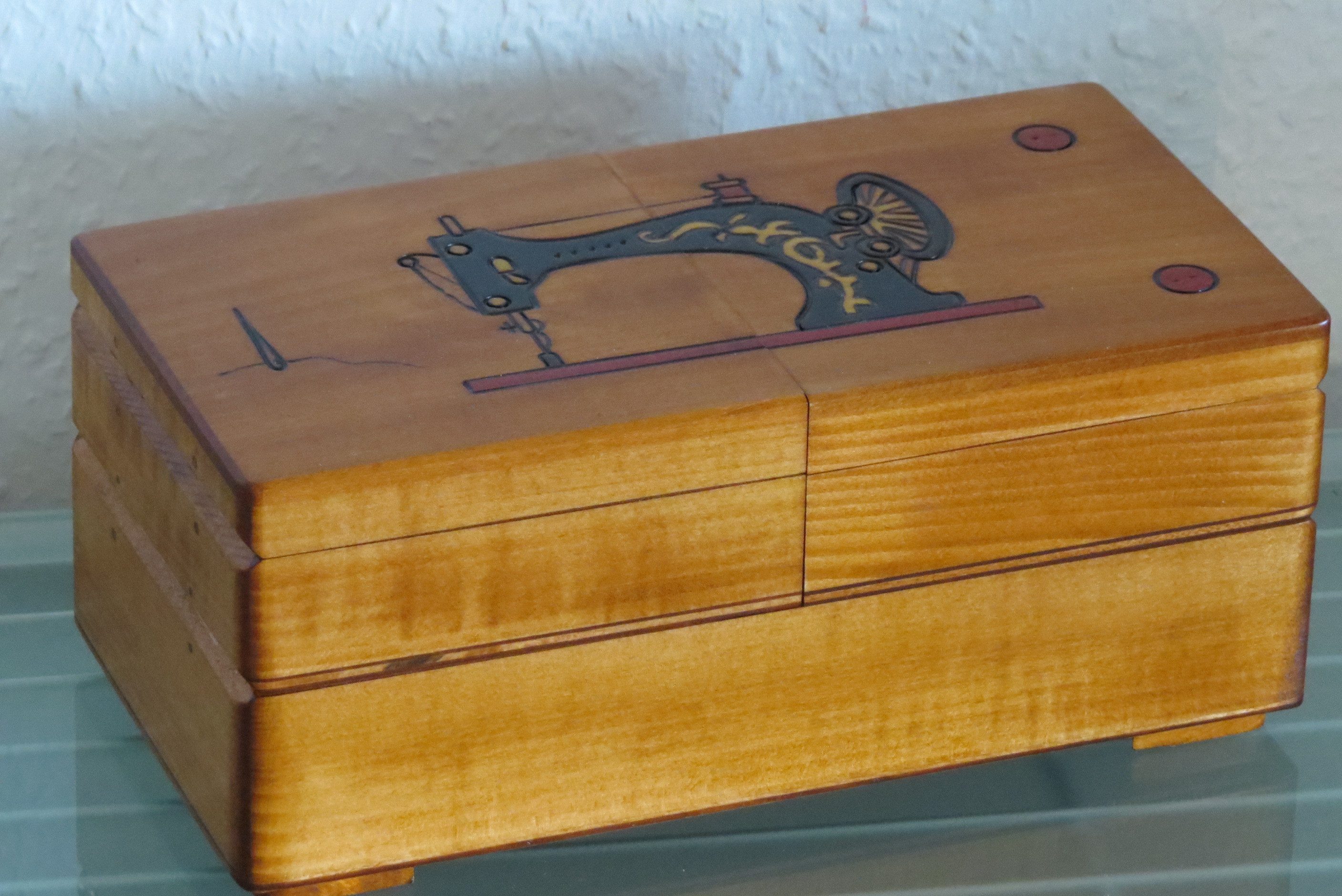 Holzprodukte Nähkästchen Nähkästchen Nähkasten Nähkorb Nähkiste Elegant Holz