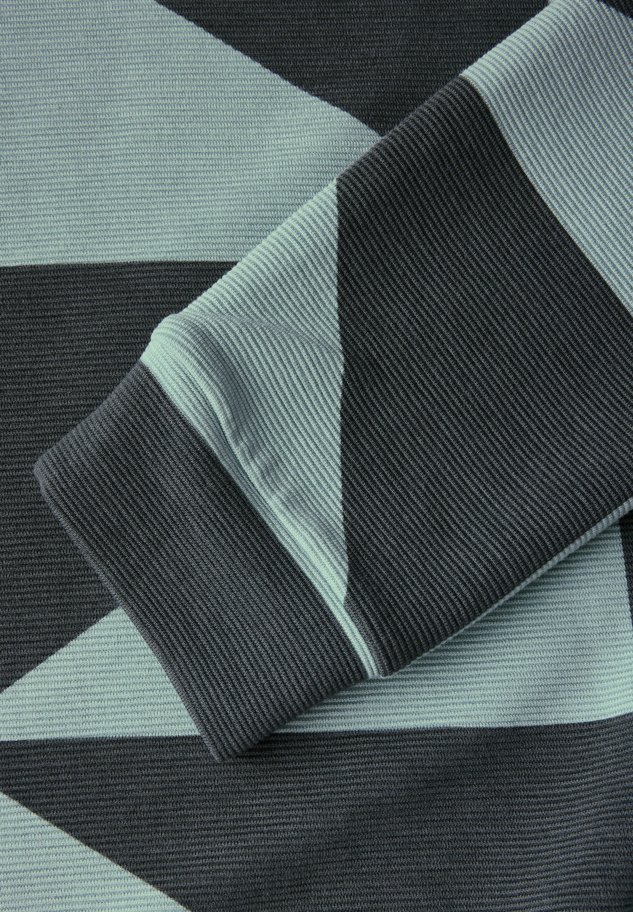 CECIL Langarmshirt mit Materialmix