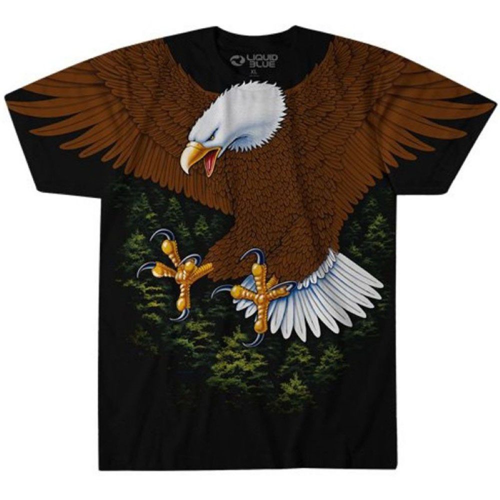 Liquid Blue T-Shirt Vintage Eagle beidseitig bedruckt